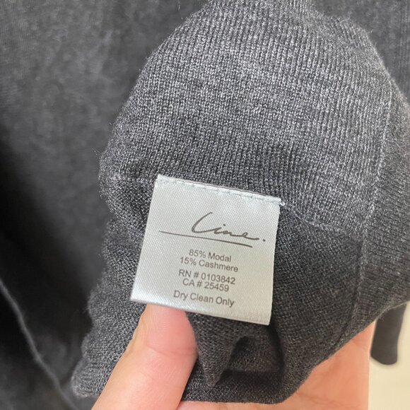 Line Cashmere Cardigan Sweater sz S - Picture 6 of 9